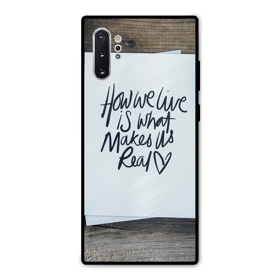 How We Live Metal Back Case for Galaxy Note 10 Plus