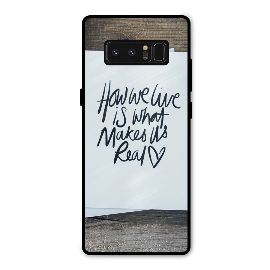 How We Live Metal Back Case for Galaxy Note 8