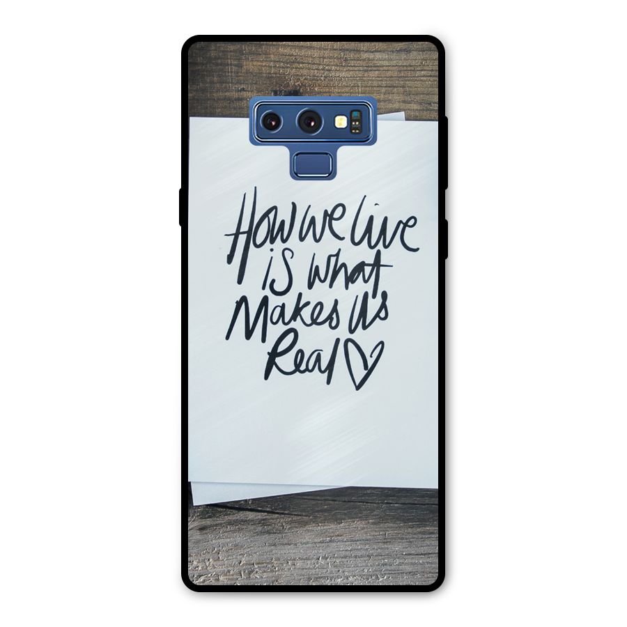 How We Live Metal Back Case for Galaxy Note 9
