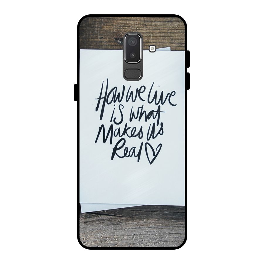 How We Live Metal Back Case for Galaxy On8 (2018)