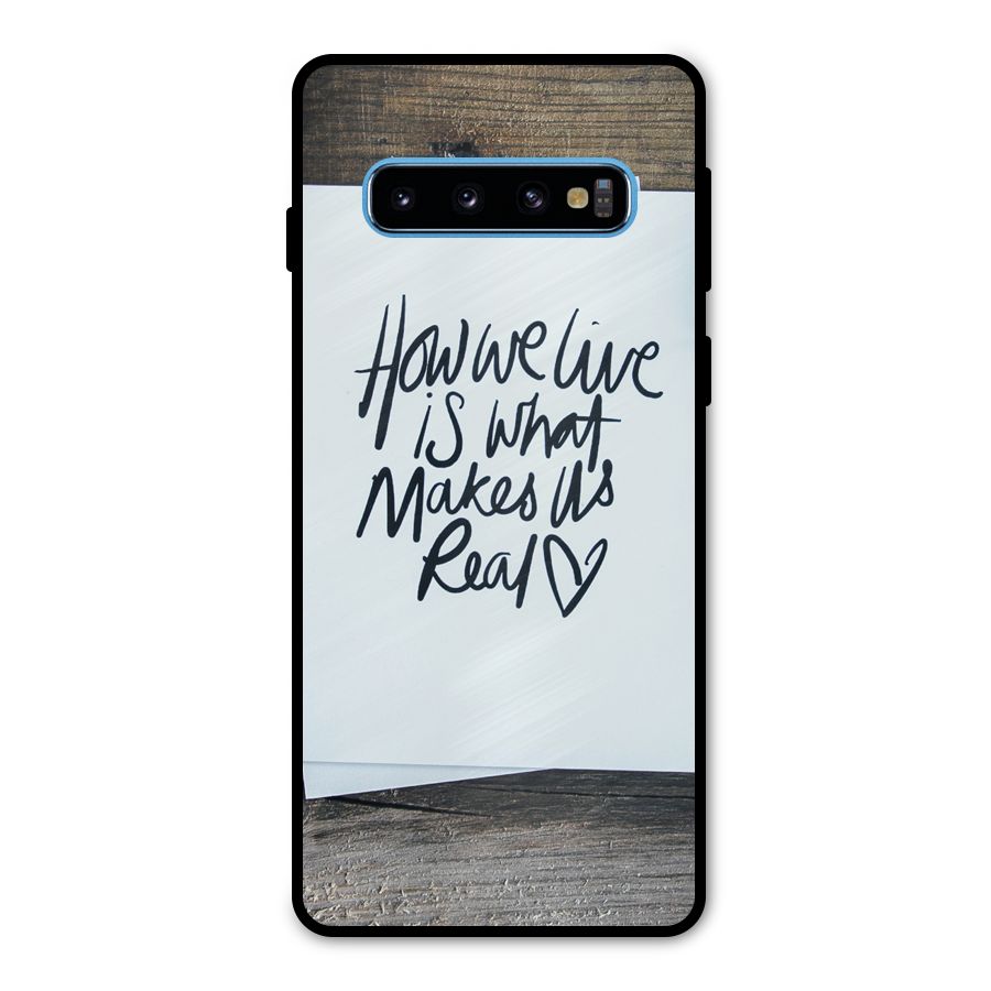 How We Live Metal Back Case for Galaxy S10