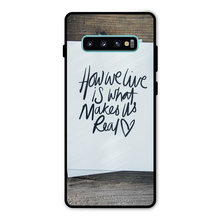 How We Live Metal Back Case for Galaxy S10 Plus