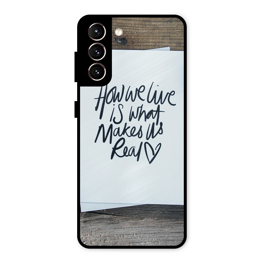 How We Live Metal Back Case for Galaxy S21 5G