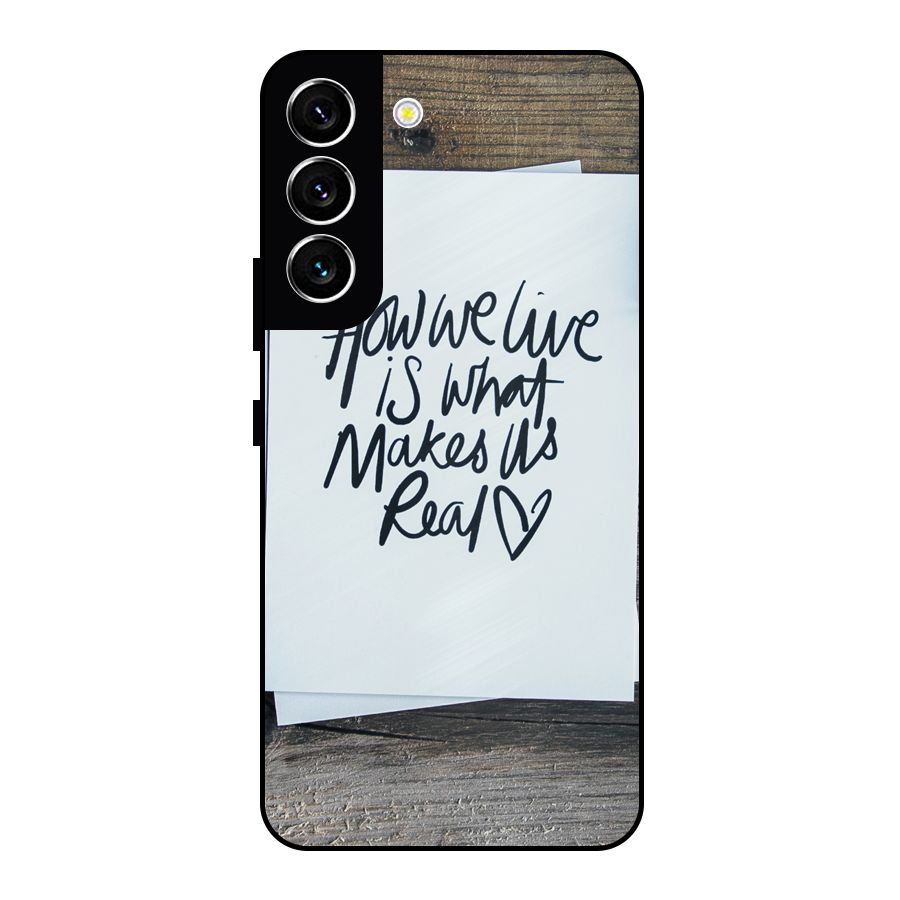 How We Live Metal Back Case for Galaxy S22 5G