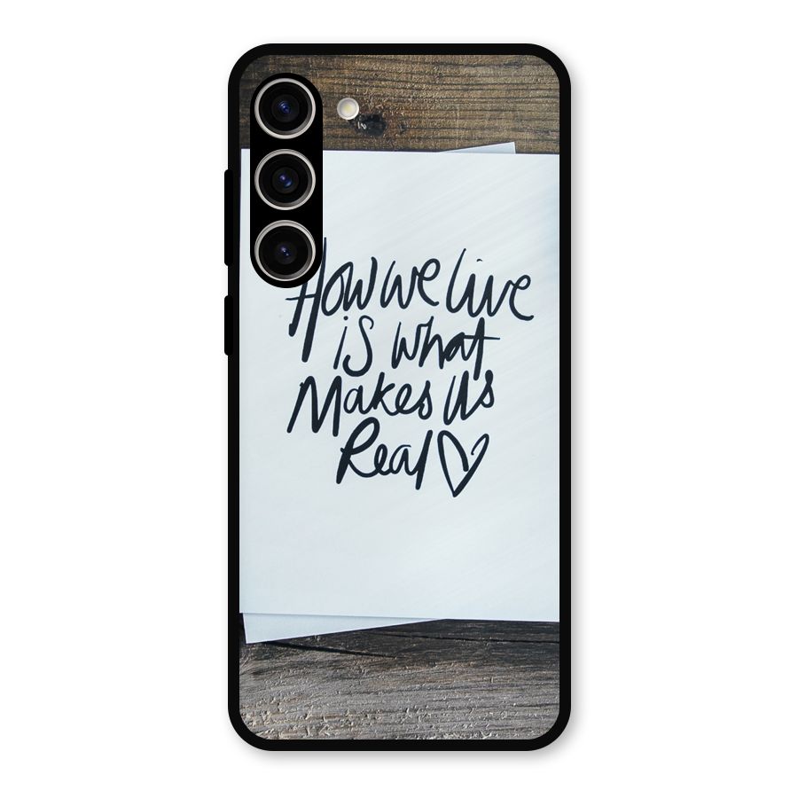 How We Live Metal Back Case for Galaxy S23 Plus