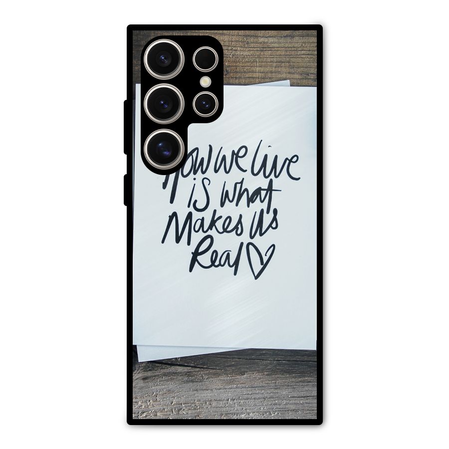 How We Live Metal Back Case for Galaxy S24 Ultra