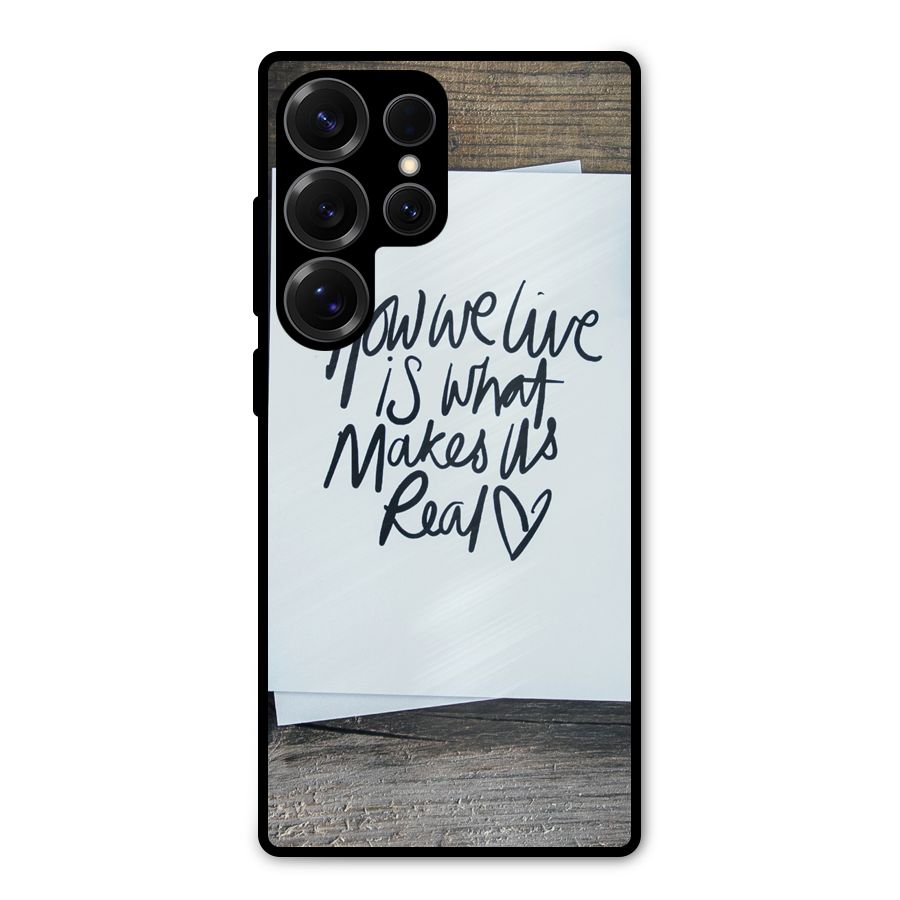 How We Live Metal Back Case for Galaxy S25 Ultra