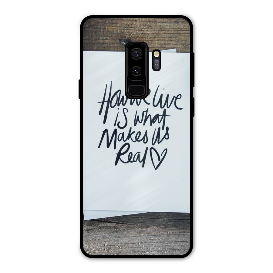 How We Live Metal Back Case for Galaxy S9 Plus