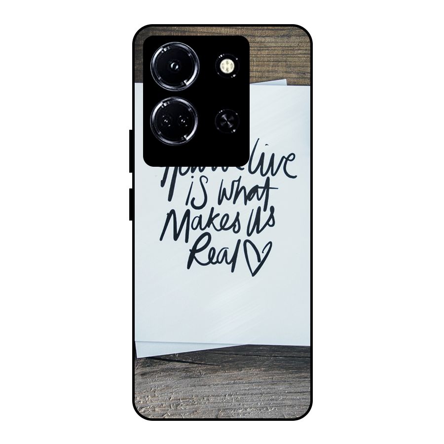 How We Live Metal Back Case for Infinix Note 30 5G