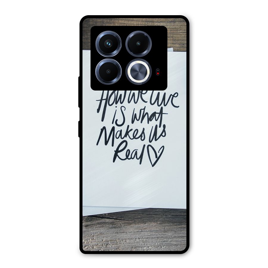 How We Live Metal Back Case for Infinix Note 40 5G