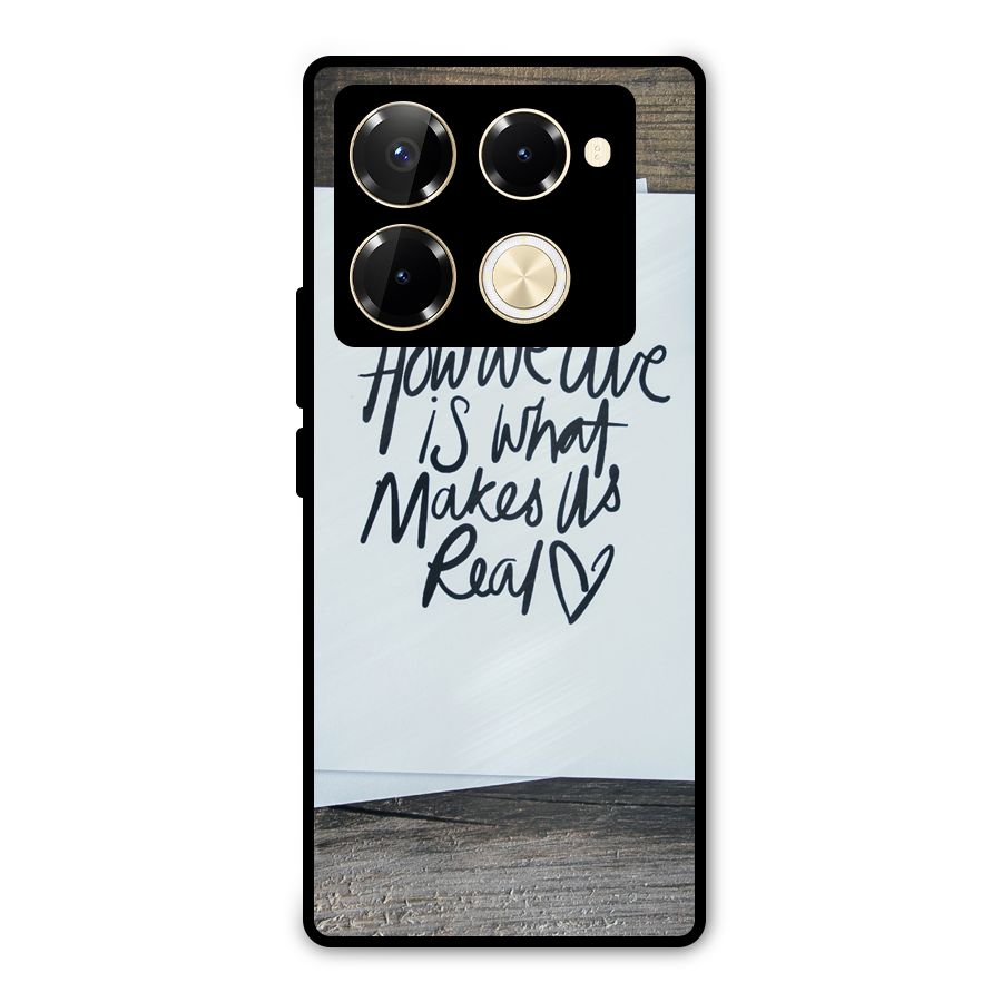 How We Live Metal Back Case for Infinix Note 40 Pro Plus