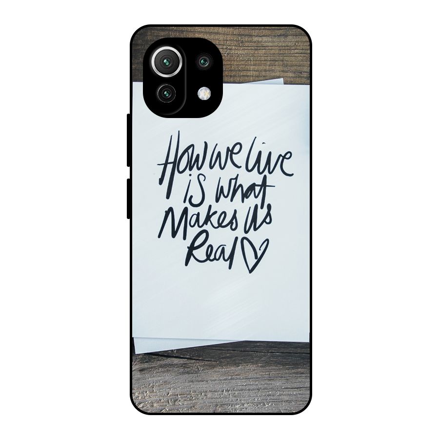 How We Live Metal Back Case for Mi 11 Lite