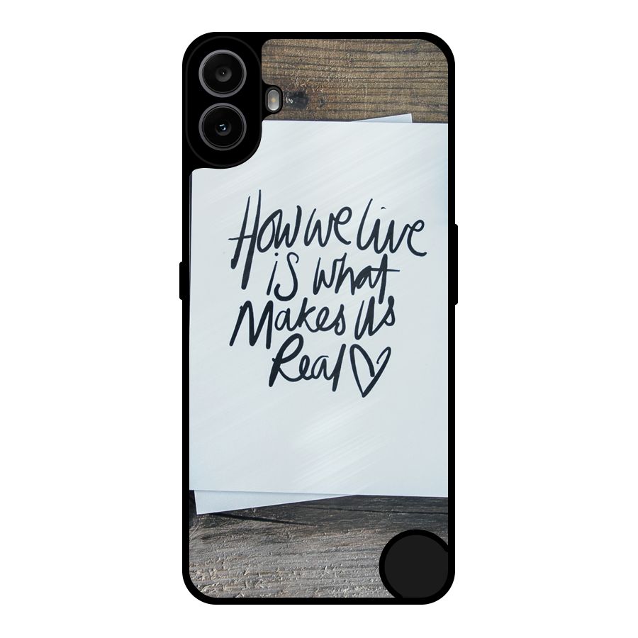 How We Live Metal Back Case for Nothing CMF Phone 1