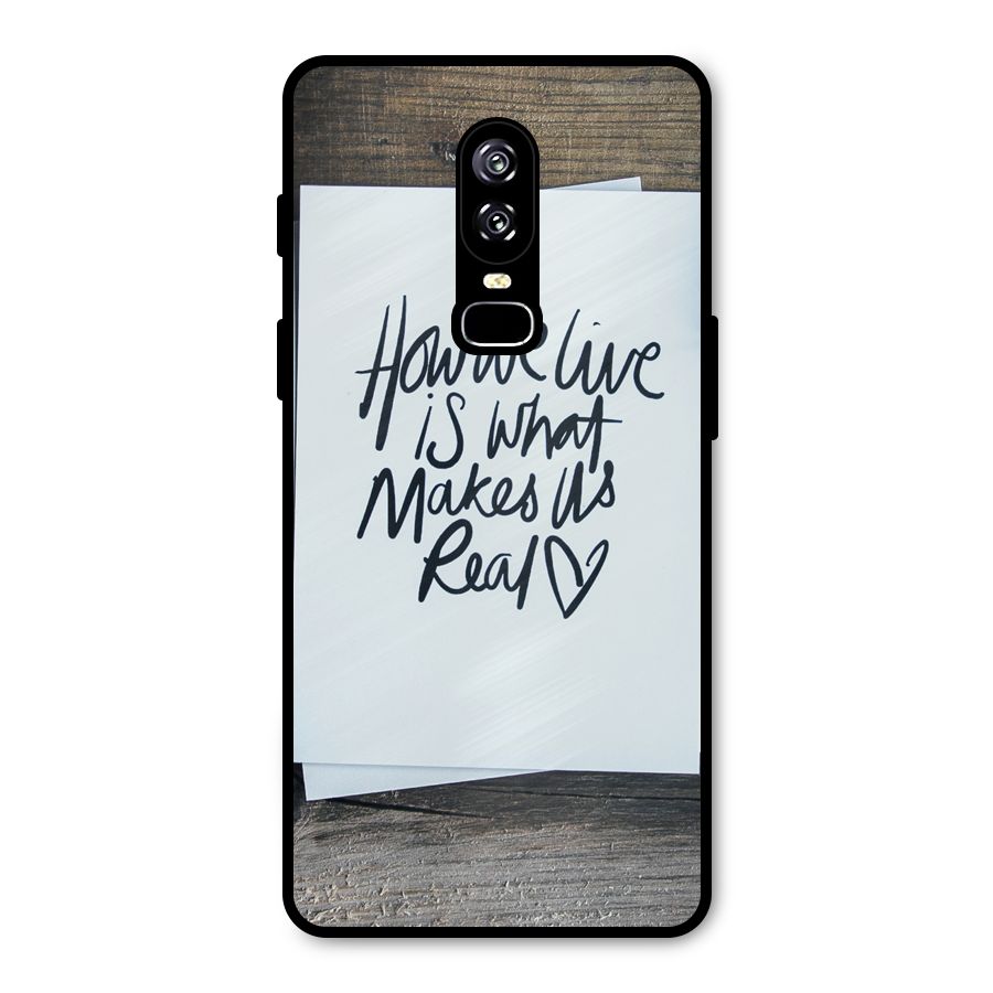 How We Live Metal Back Case for OnePlus 6