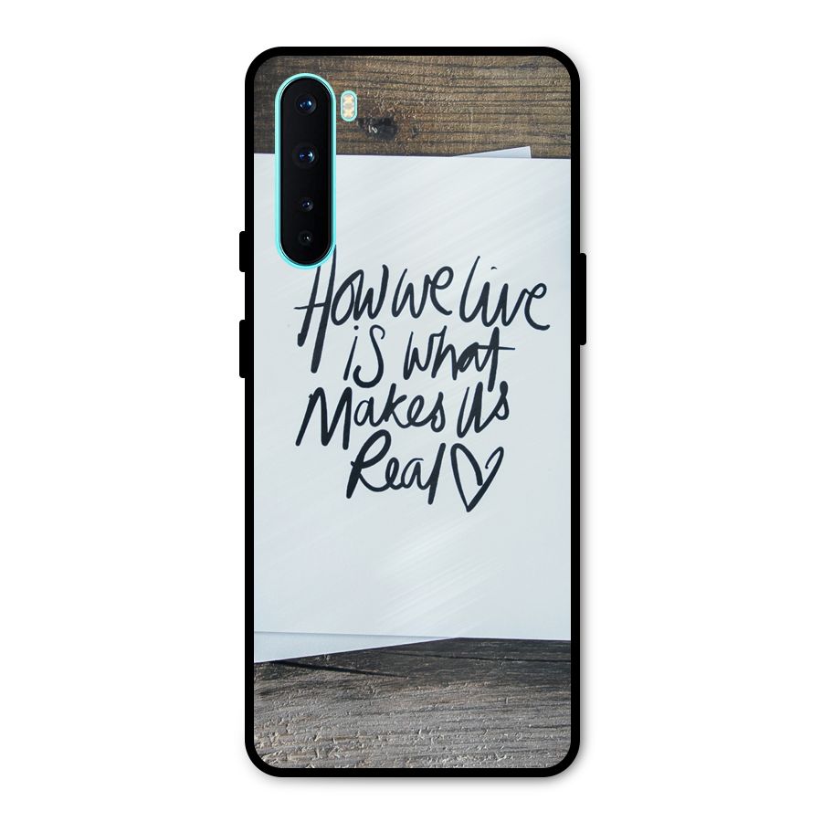 How We Live Metal Back Case for OnePlus Nord