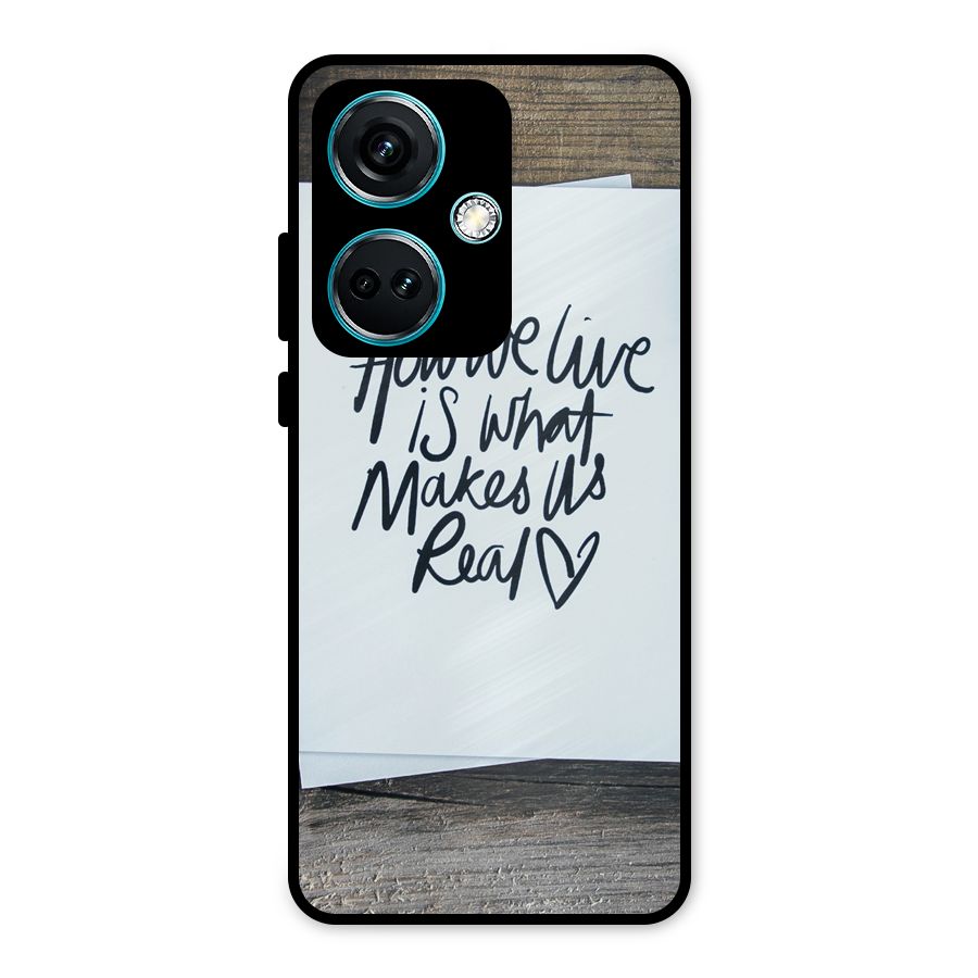 How We Live Metal Back Case for OnePlus Nord CE 3 5G