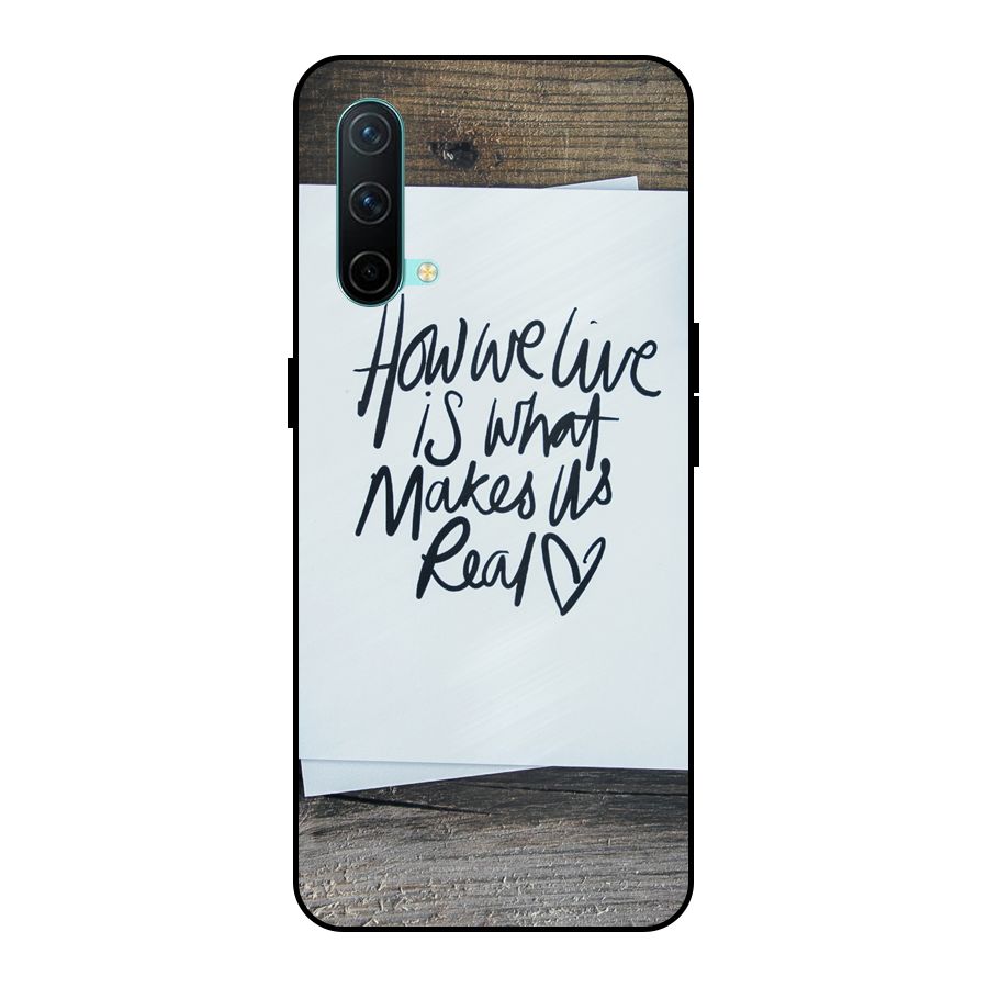 How We Live Metal Back Case for OnePlus Nord CE 5G