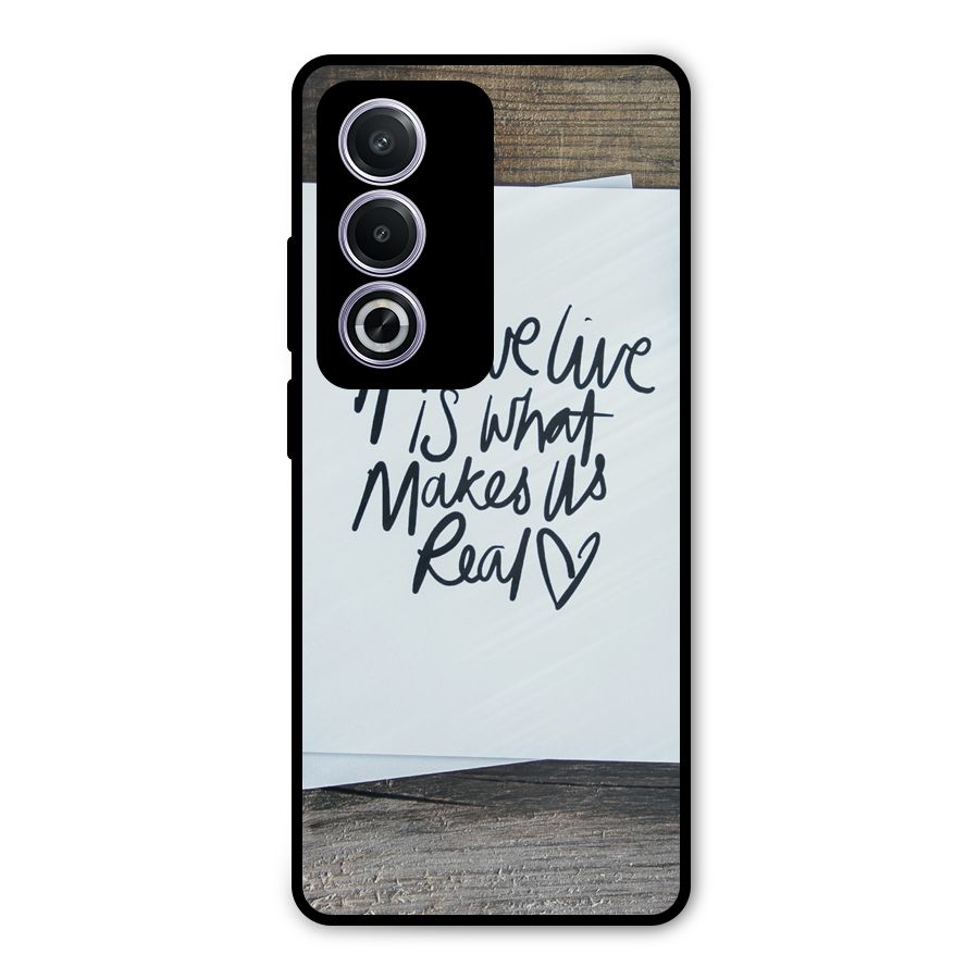 How We Live Metal Back Case for Oppo A3 Pro