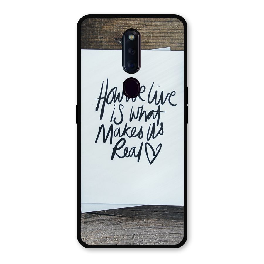 How We Live Metal Back Case for Oppo F11 Pro