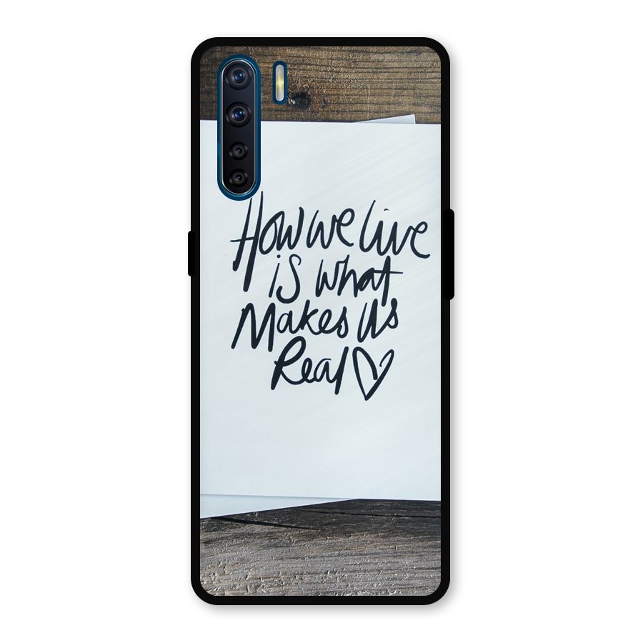 How We Live Metal Back Case for Oppo F15