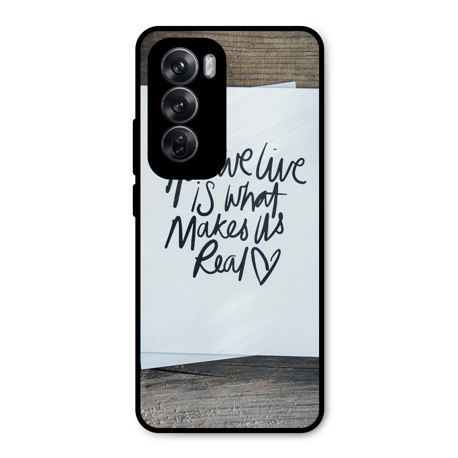 How We Live Metal Back Case for Oppo Reno12 Pro