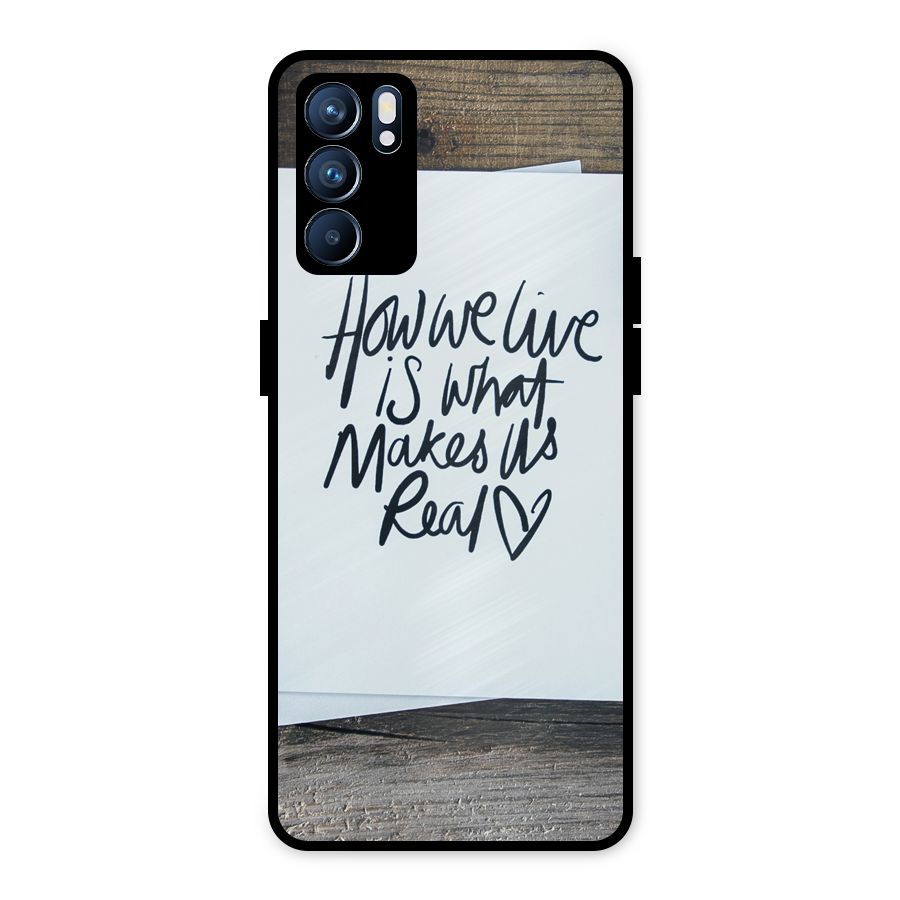 How We Live Metal Back Case for Oppo Reno6 5G