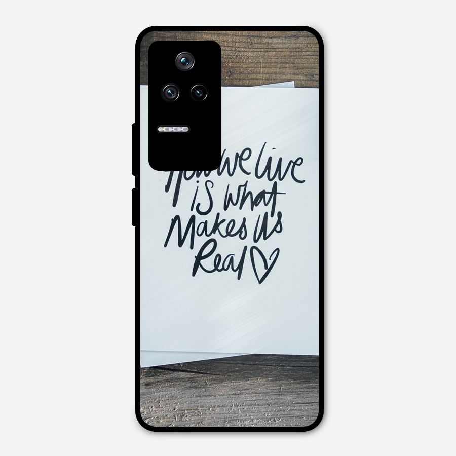How We Live Metal Back Case for Poco F4 5G