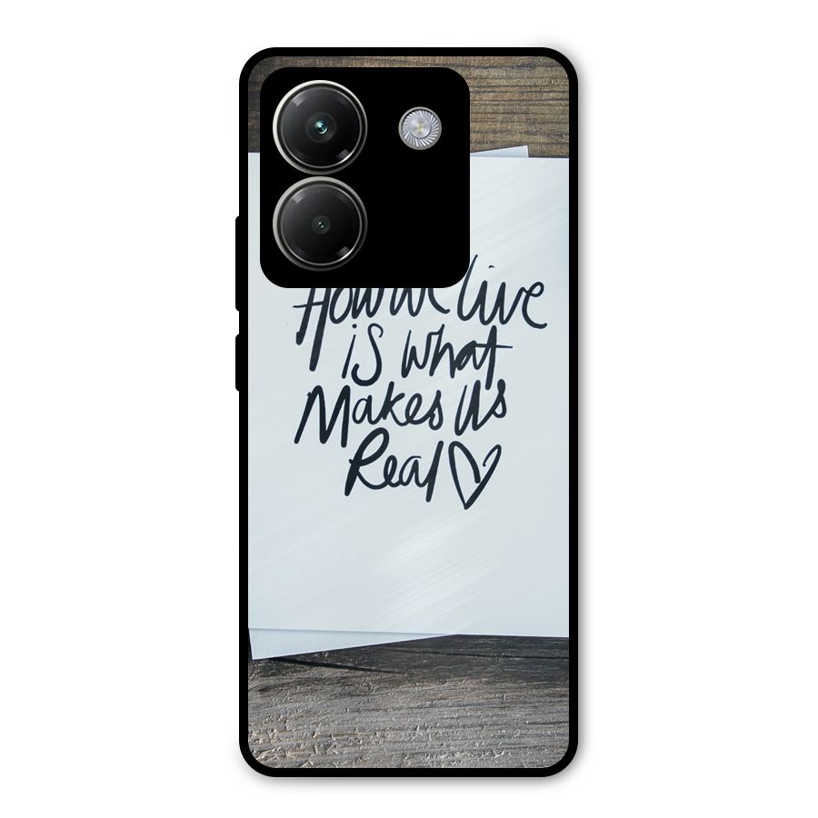 How We Live Metal Back Case for Poco M7 Pro 5G