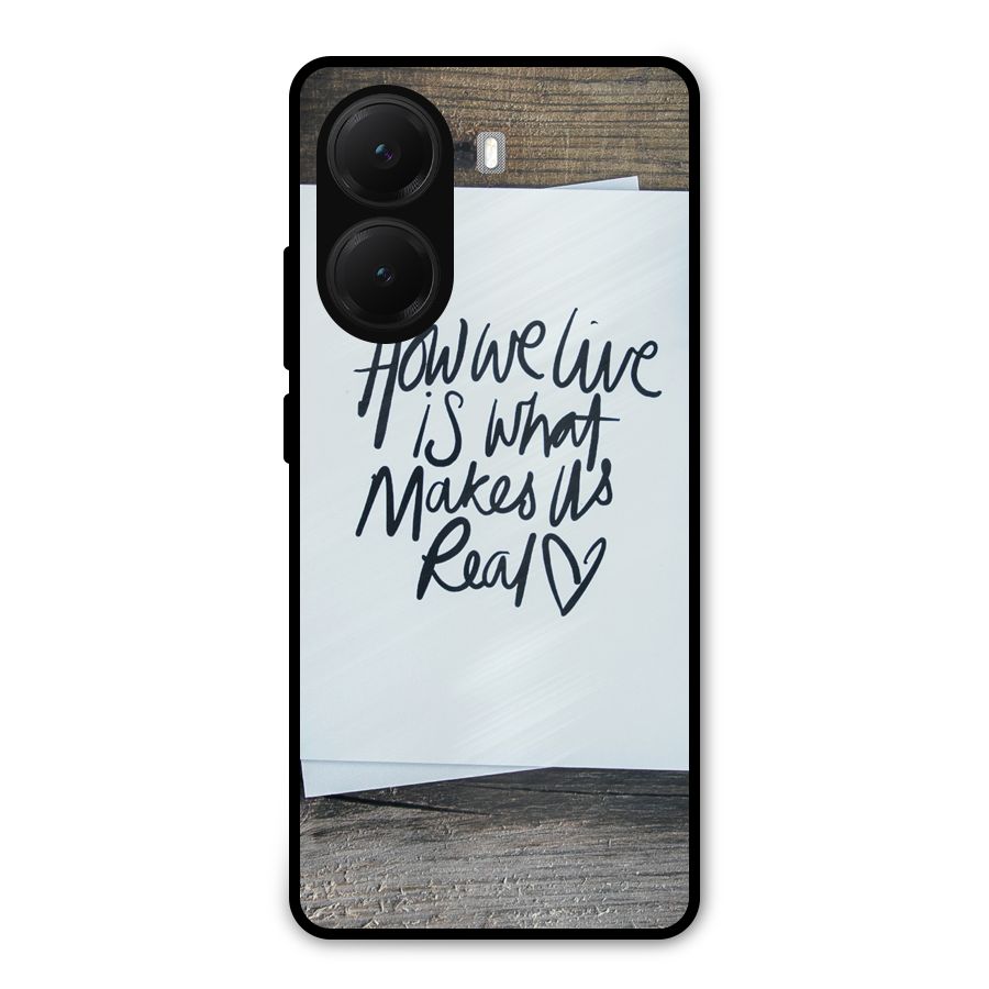 How We Live Metal Back Case for Poco X7 Pro