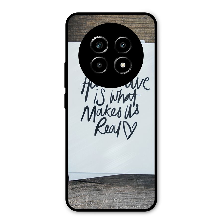 How We Live Metal Back Case for Realme 14 Pro Lite