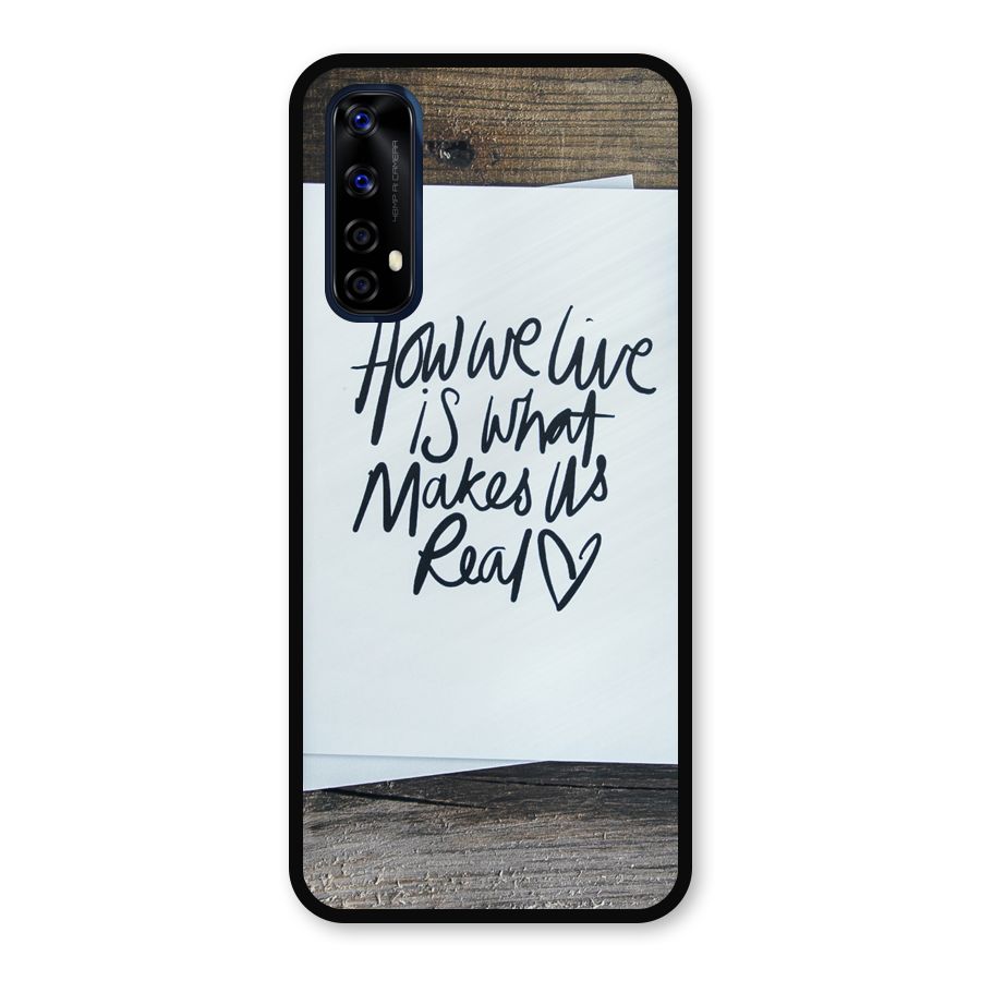 How We Live Metal Back Case for Realme 7