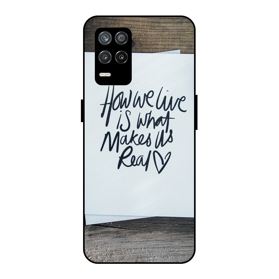 How We Live Metal Back Case for Realme 8 5G