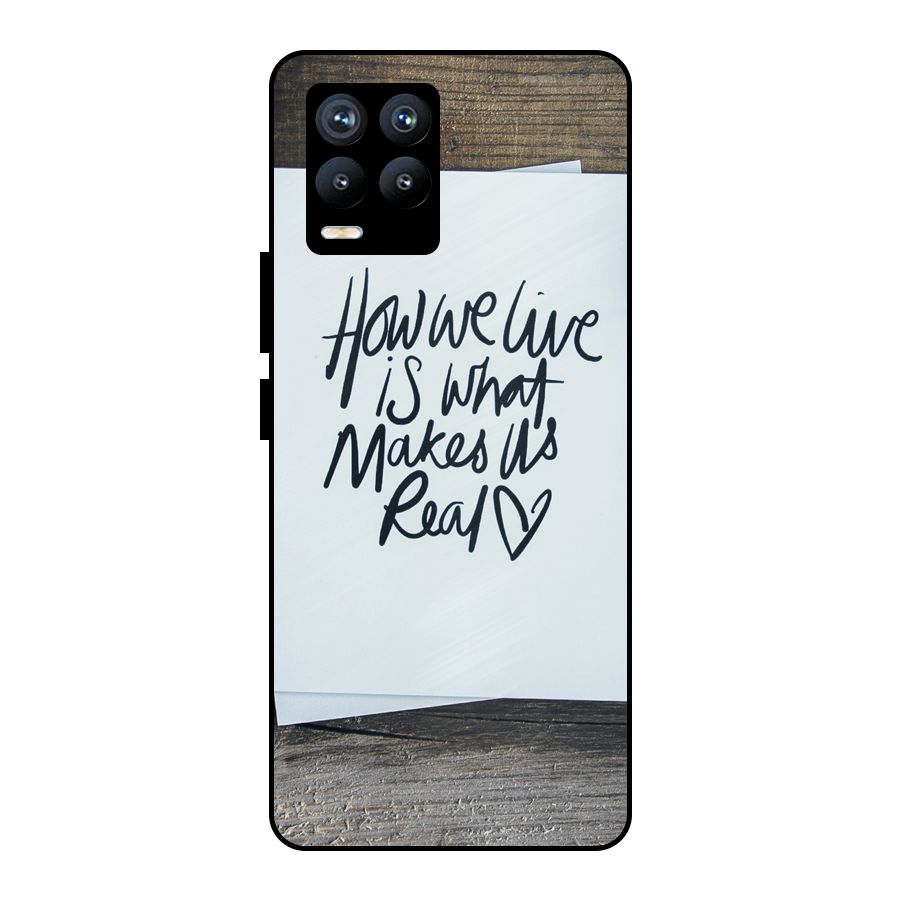 How We Live Metal Back Case for Realme 8 Pro