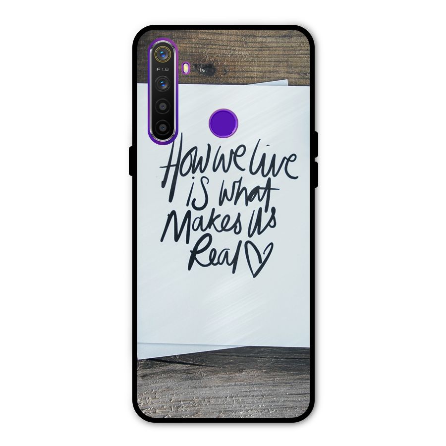 How We Live Metal Back Case for Realme Narzo 10