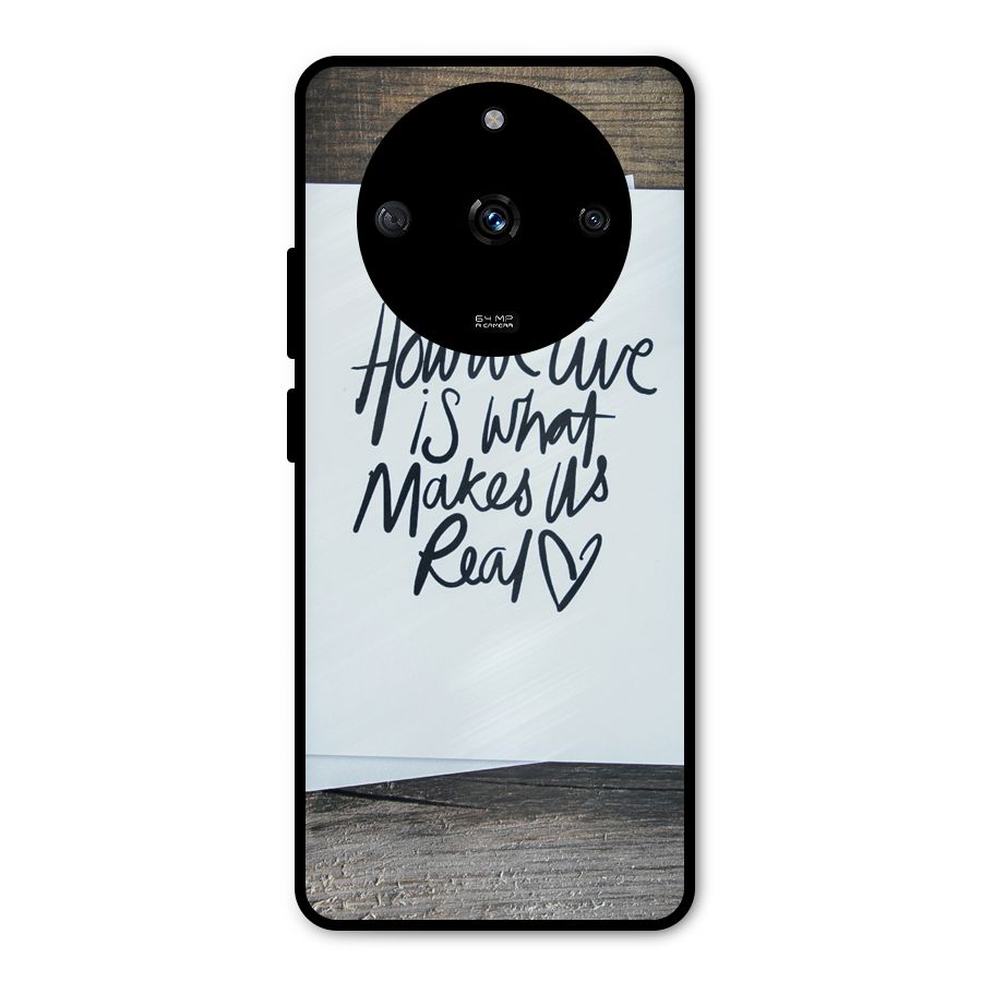 How We Live Metal Back Case for Realme Narzo 60 5G