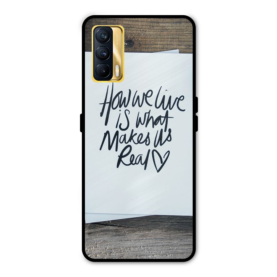 How We Live Metal Back Case for Realme X7