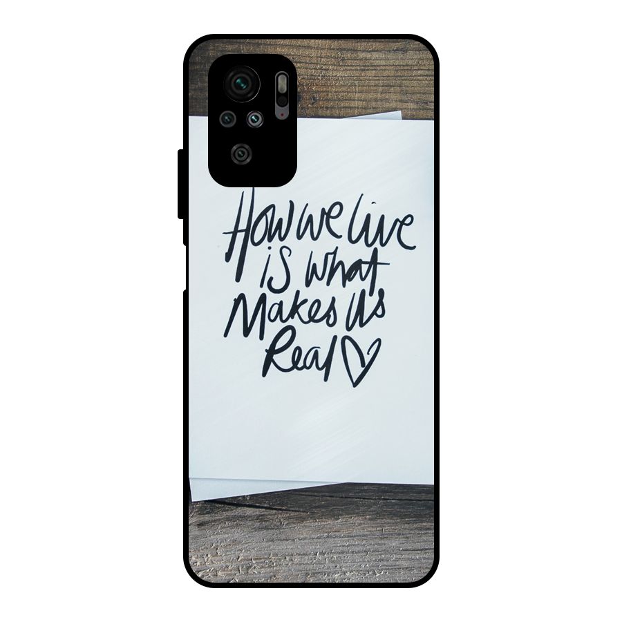How We Live Metal Back Case for Redmi Note 10S