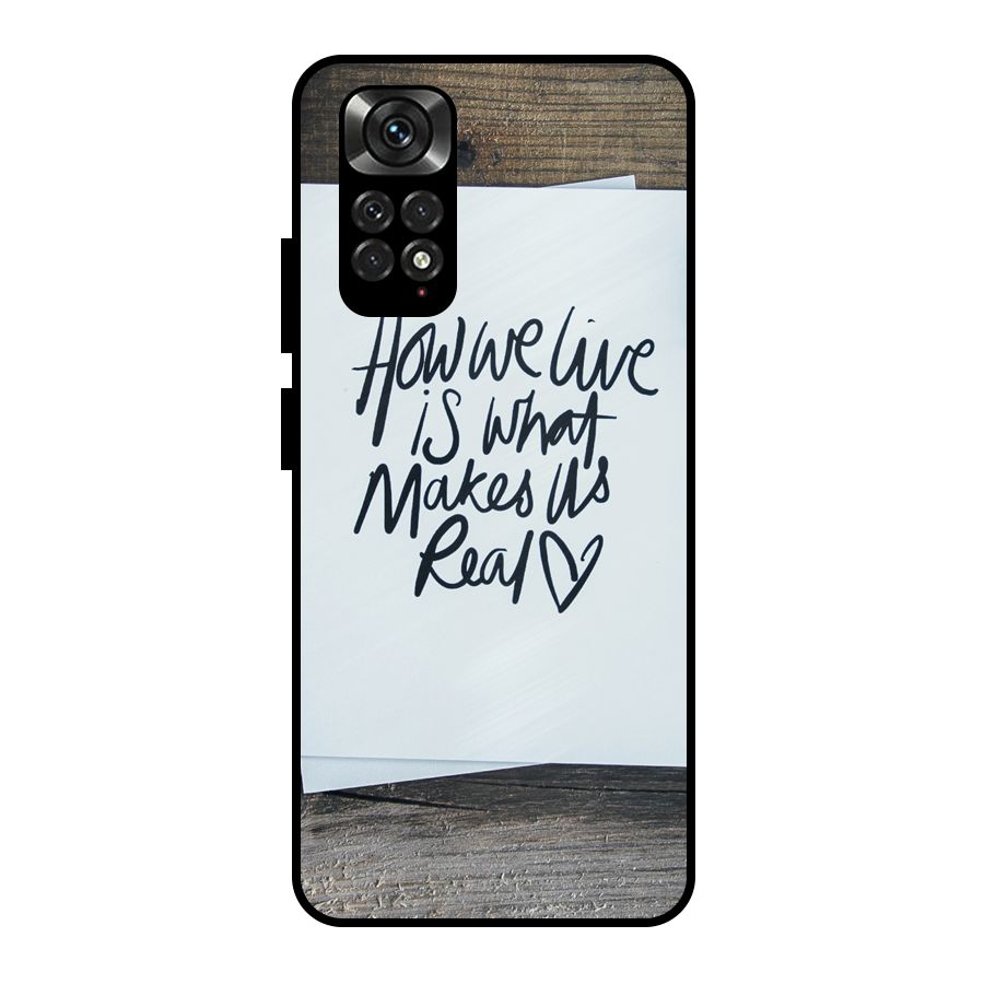 How We Live Metal Back Case for Redmi Note 11 Pro Plus 5G