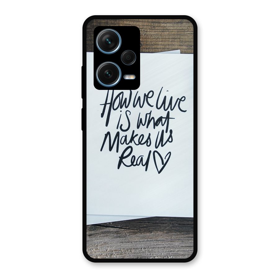 How We Live Metal Back Case for Redmi Note 12 Pro Plus 5G