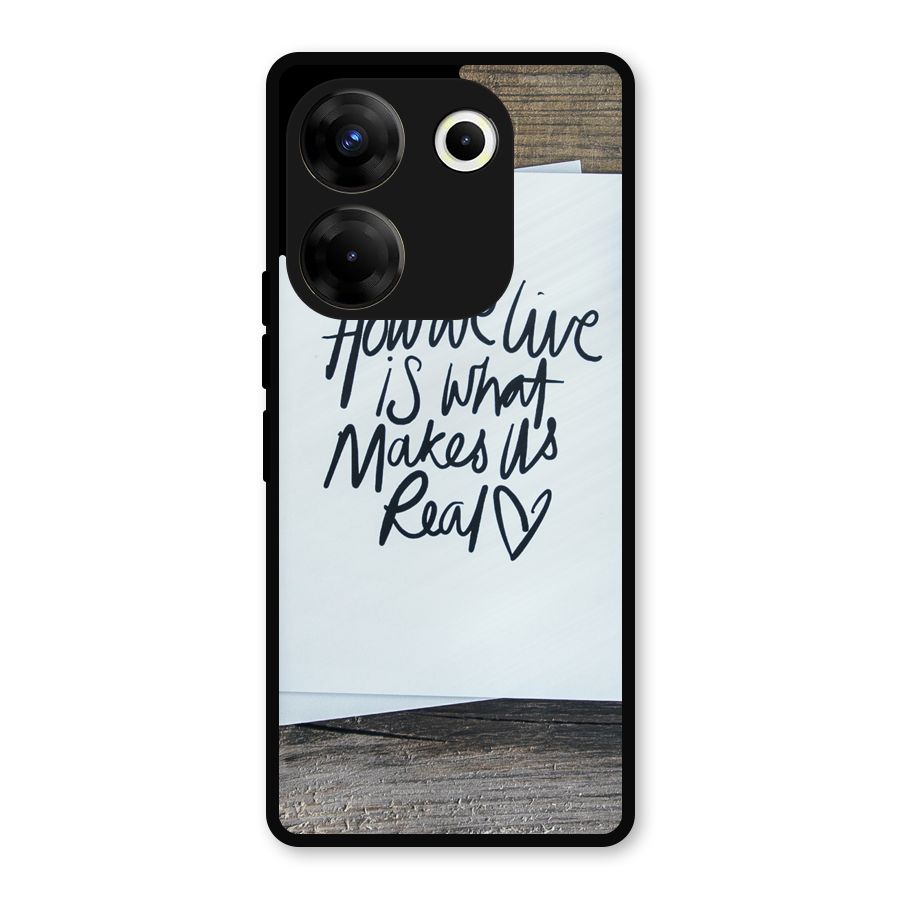 How We Live Metal Back Case for Tecno Camon 20 Pro