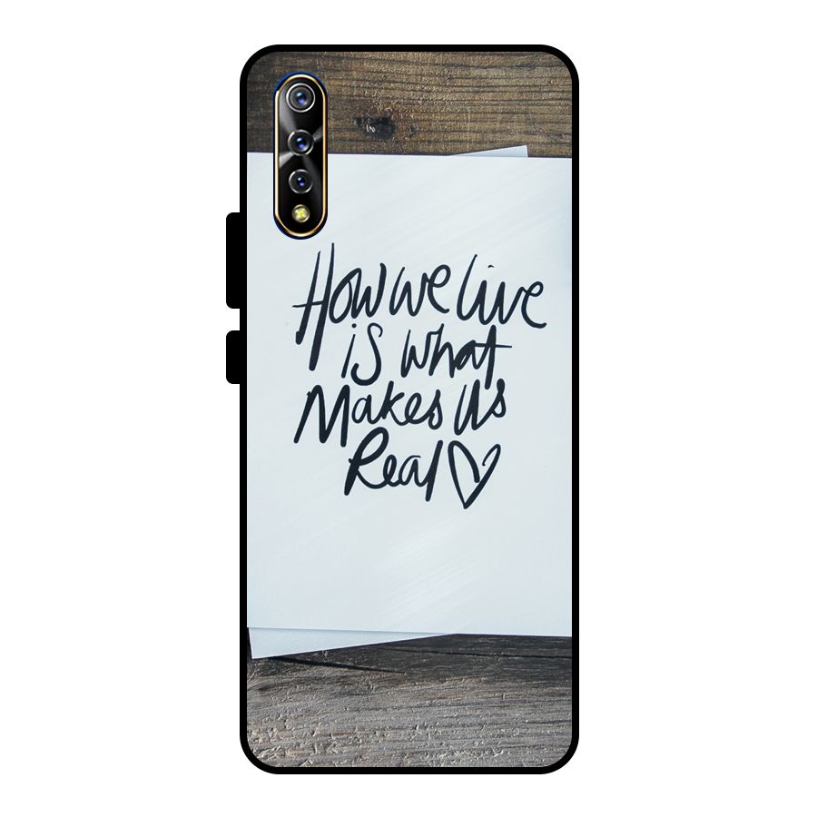 How We Live Metal Back Case for Vivo S1