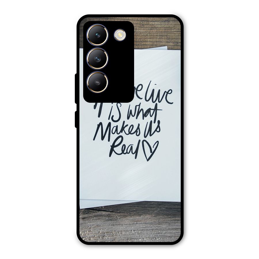 How We Live Metal Back Case for Vivo T3 5G