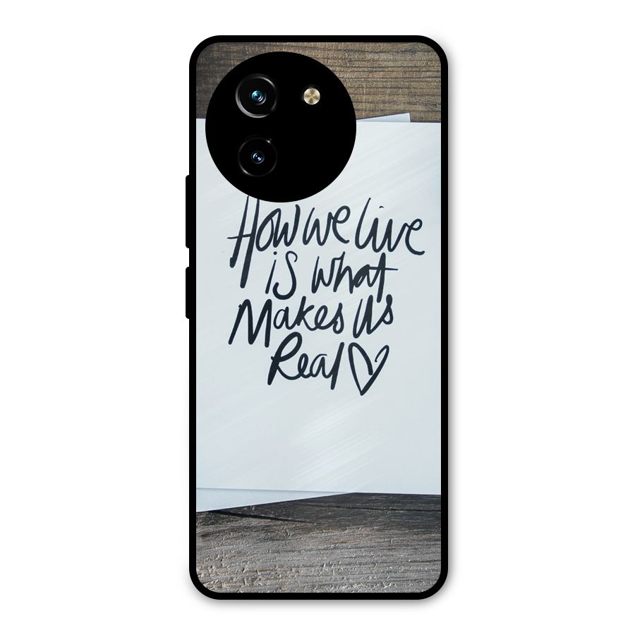 How We Live Metal Back Case for Vivo T3x