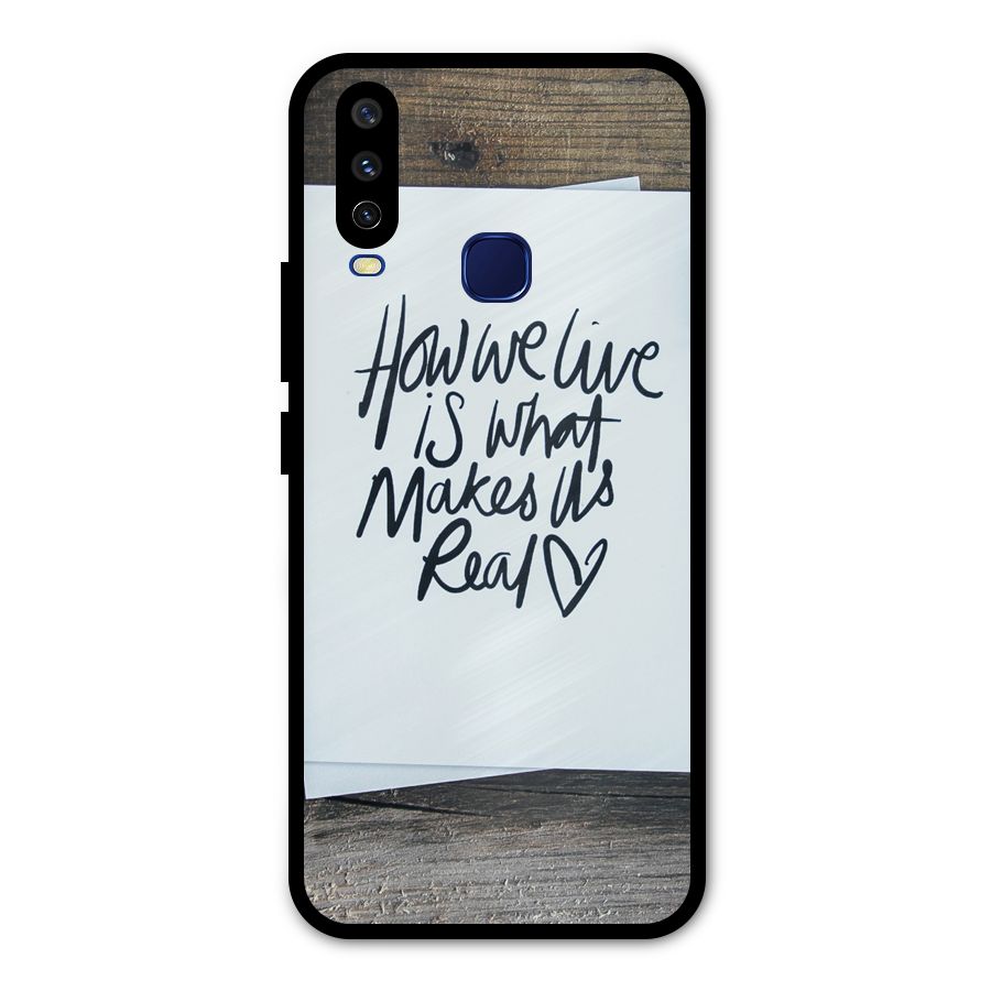 How We Live Metal Back Case for Vivo V17
