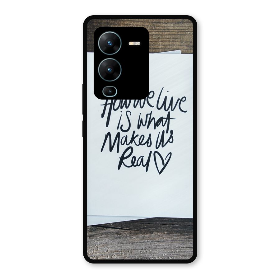 How We Live Metal Back Case for Vivo V25 Pro