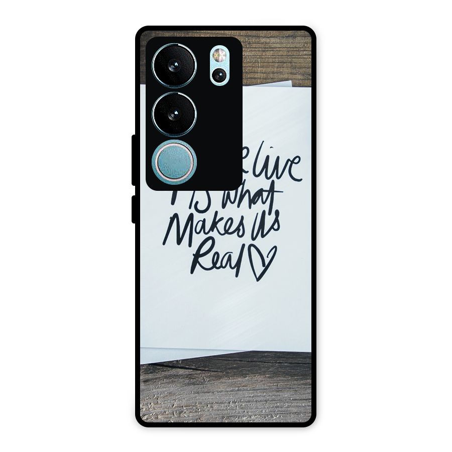 How We Live Metal Back Case for Vivo V29 Pro