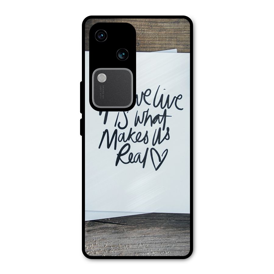 How We Live Metal Back Case for Vivo V30 Pro