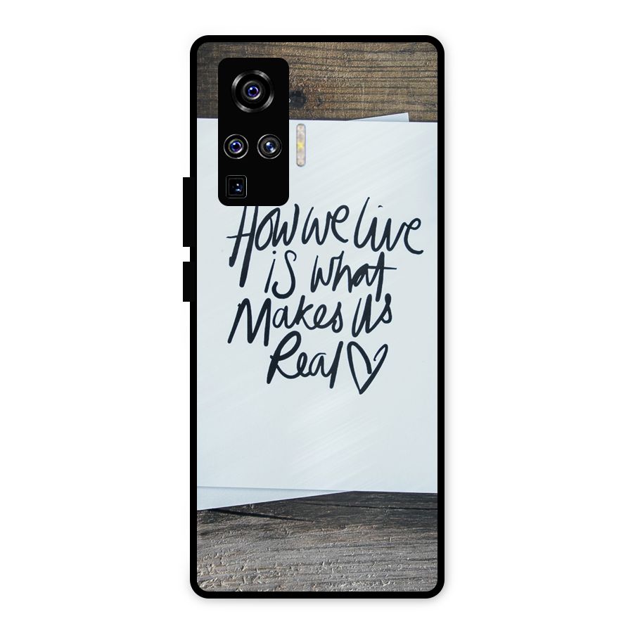How We Live Metal Back Case for Vivo X50 Pro