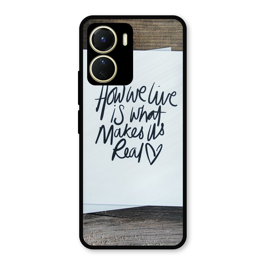 How We Live Metal Back Case for Vivo Y16
