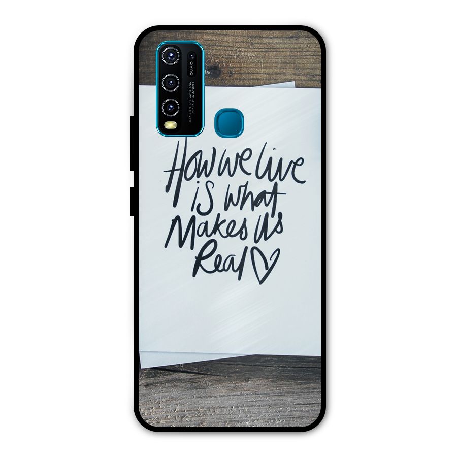 How We Live Metal Back Case for Vivo Y30